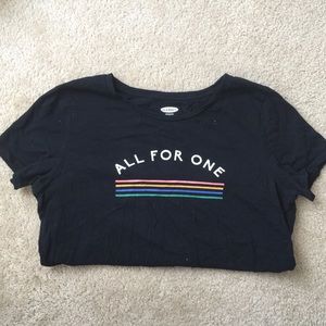 “All for one” graphic tee